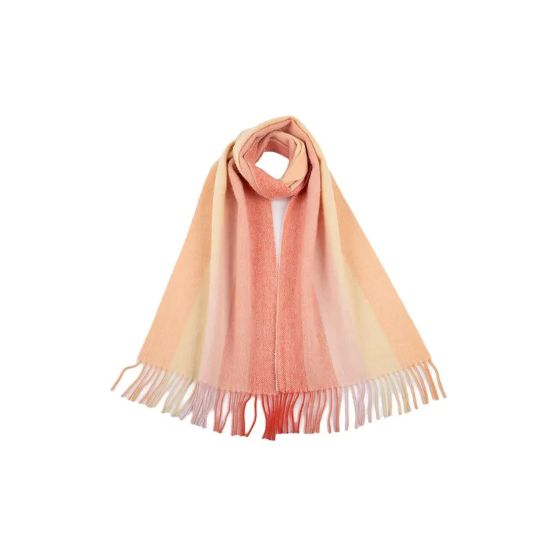 Red Bean 100% Wool Knit Scarves Women's-21