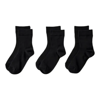 UNIQLO Mid Calf Socks Women's 3 Pack Black