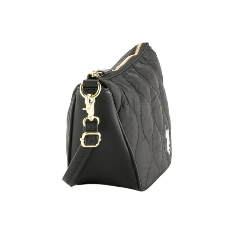 U.S. POLO ASSN. Synthetic Leather Crossbody Bag Shoulder Bag Women's Black-1
