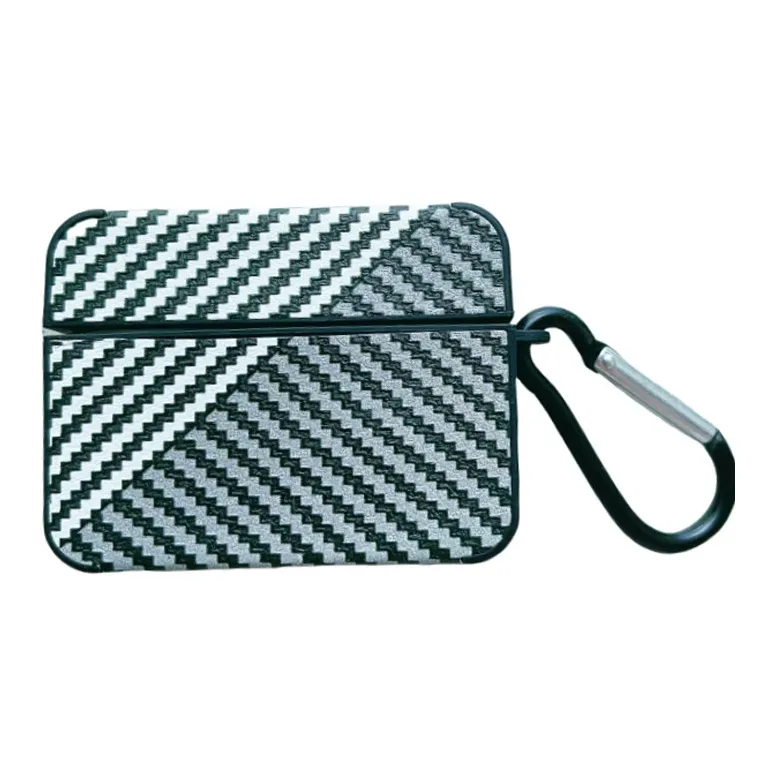 Baohuguang Compatible With AirPods 2/4/pro 2/1 TPU Square Creative Carbon Fiber Individual Niche Headphone Cases-9