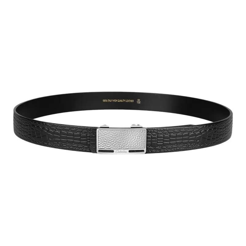 CATELLES Unlined Top Grain Cow Leather Leather Belts Men's Width 3.4cm-3