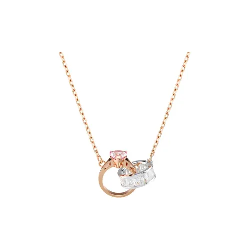 Swarovski Connexus Synthetic Cubic Zirconia Necklaces Women's Rose Gold