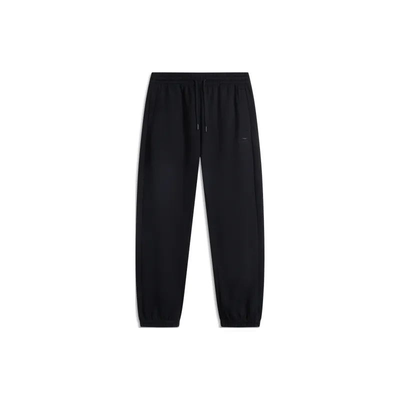 LiNing Sports Lifestyle Collection Sports Trendy Collection Knitted Sports Pants Men's Black-0