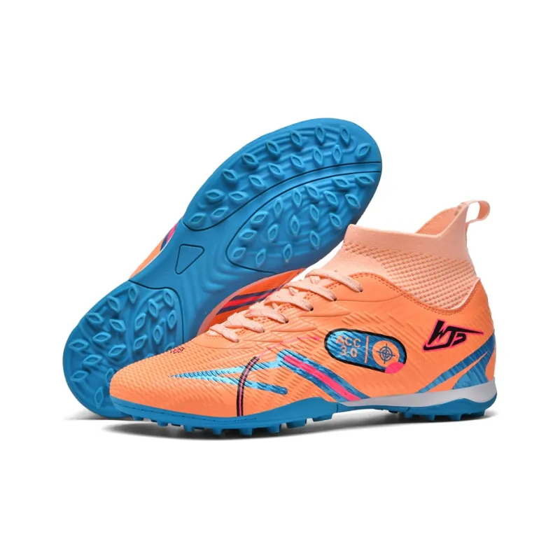 WEJIESS TF Rubber Broken Studs Soft Ground Firm Ground Anti-Slip Wear-Resistant Soccer Shoes Unisex-14
