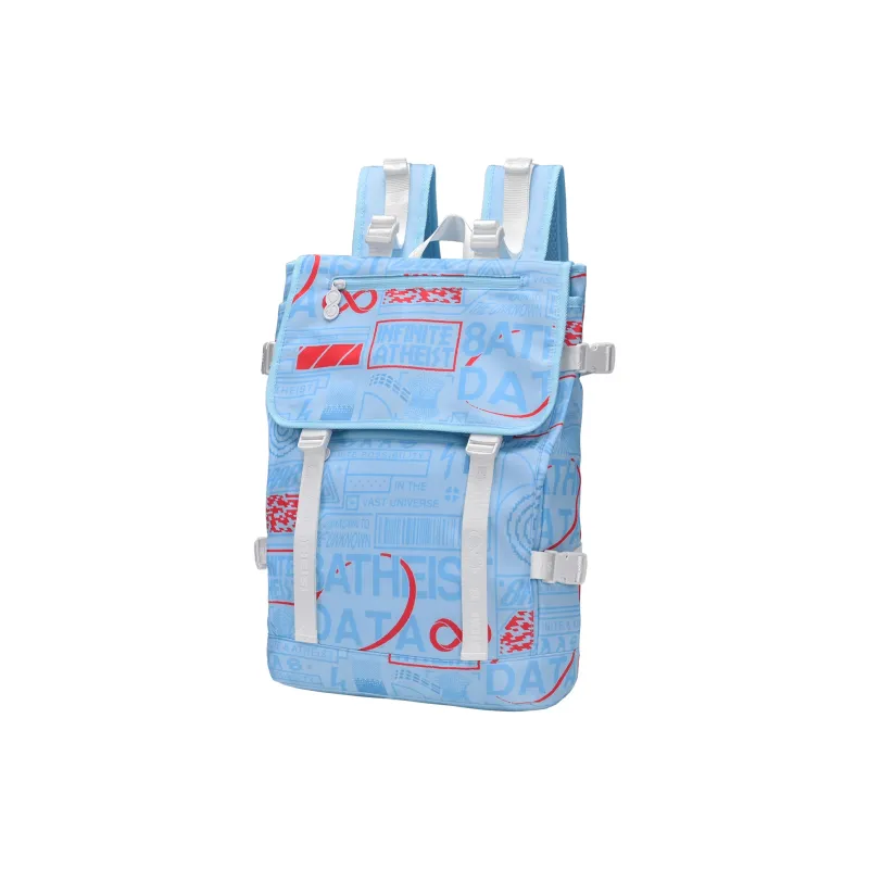 8atheist Polyester Student Backpack Regular Unisex Blue-1