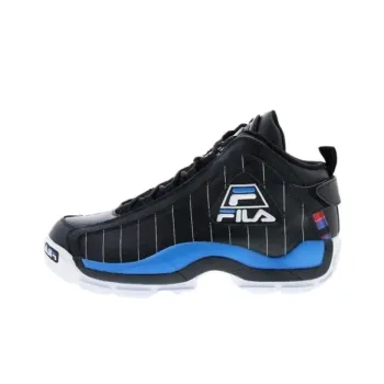 FILA Grant Hill 2 Anti Slip Wear Resistant Mid Top Basketball Shoes Men's Black Blue