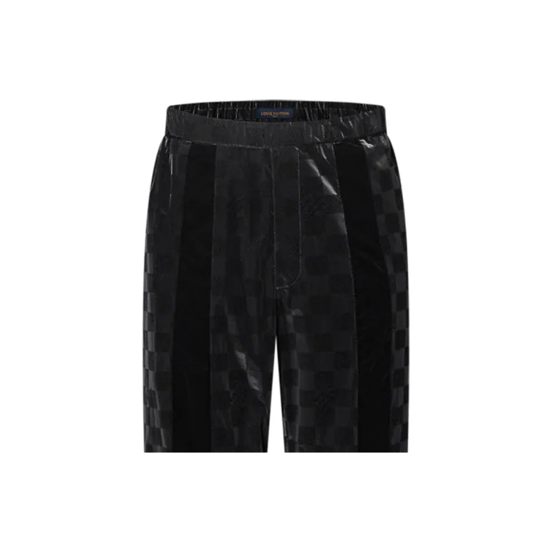LOUIS VUITTON Flocked Damier Technical Track Pants-1