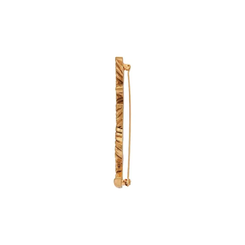SAINT LAURENT Opyum Ysl Crocodile Brooch-2