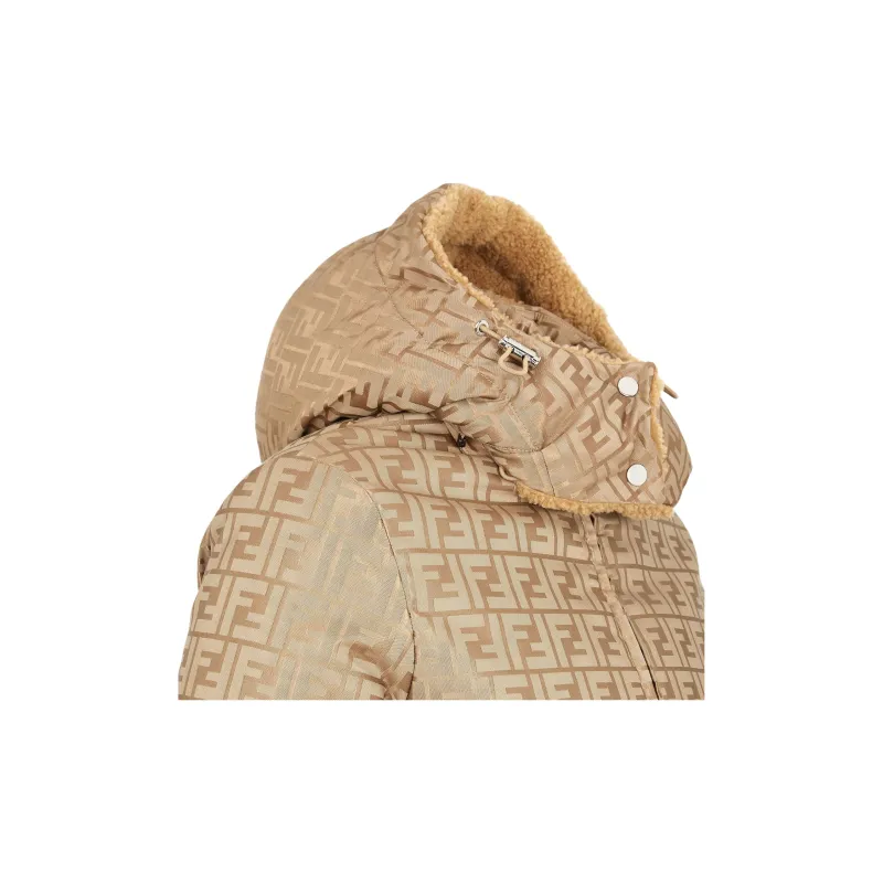 FENDI Ski Belted Monogrammed Jacket-2