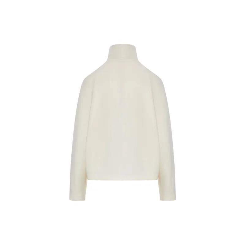 MaxMara Plava Zip Up High Neck Jacket-1