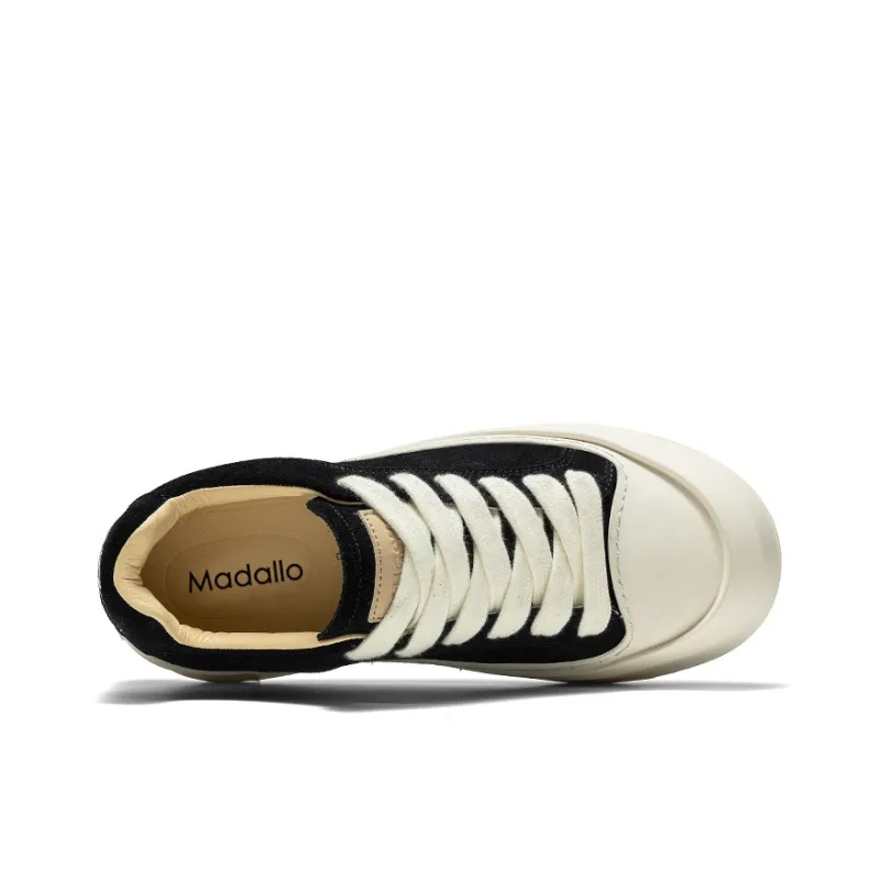 MADALLO Collection Of Serenity Skateboard Shoes Men Low Top Black-2