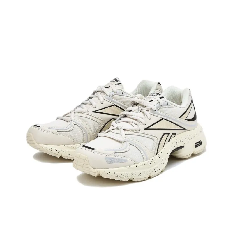 Reebok Premier Road Plus 6 Cushioning, Wear Resistant Low Top Casual Running Shoes Unisex Beige Black-2