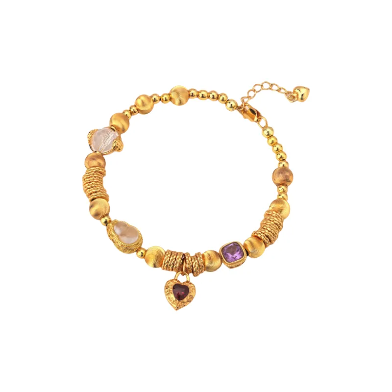Gingerford S925 Silver Gold-Plated Karat Bracelets Women's-0