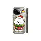 Transparent Black-Christmas Samoyed