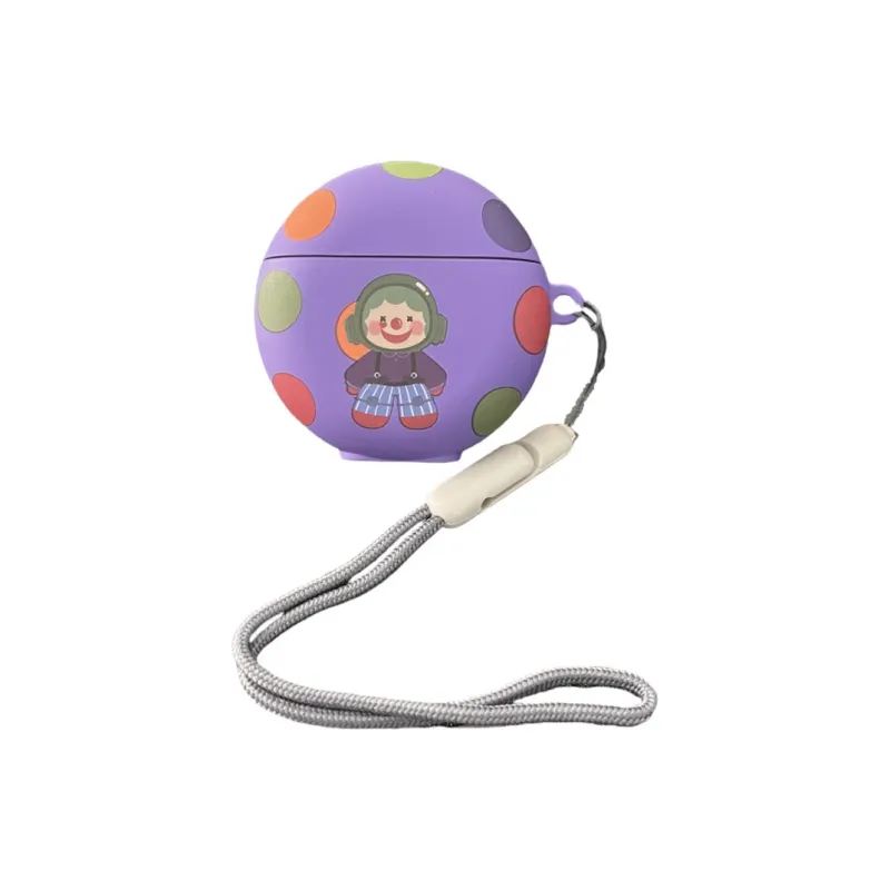 Baohuguang Compatible With FreeBuds 3/4/6i/pro3 TPU Graffiti Polka Dot Joker Niche Cute Cartoon Headphone Cases-4
