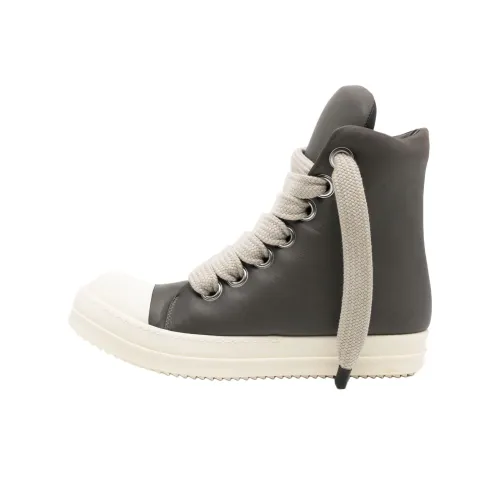 RICK OWENS/RO Jumbo Laces High Top Skateboard Shoes Men's Gray