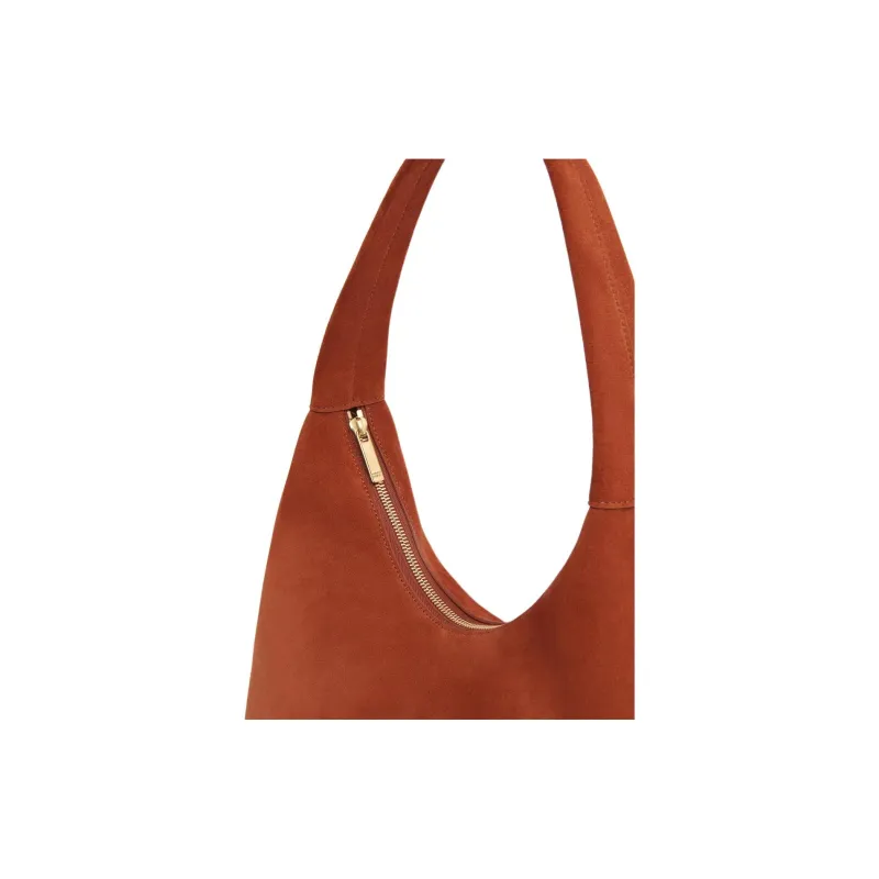 MANSUR GAVRIEL Calf Suede Shoulder Bag Women's Orange-Brown-3
