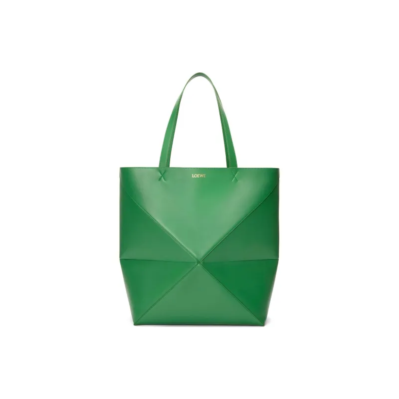 LOEWE Puzzle Fold Calfskin Tote Bag Shopping Bag Handbag Shoulder Bag XL Women's Tropical Green-0