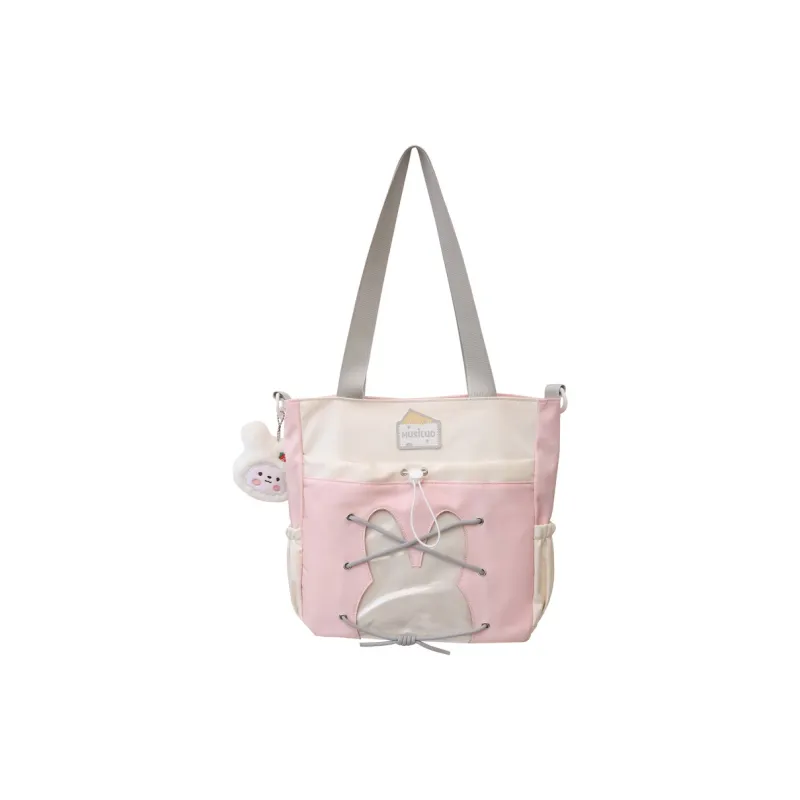 GOBLIN SHARKS 1759 Nylon Shoulder Bag Unisex Blue Black/Pink/Yellow/Purple-5