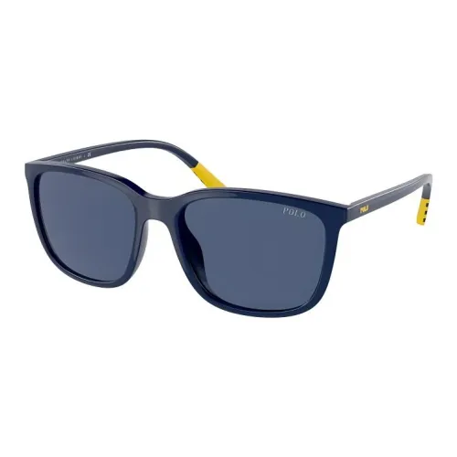 Ralph Lauren Acetate Irregular Shape Sunglasses Men's Blue