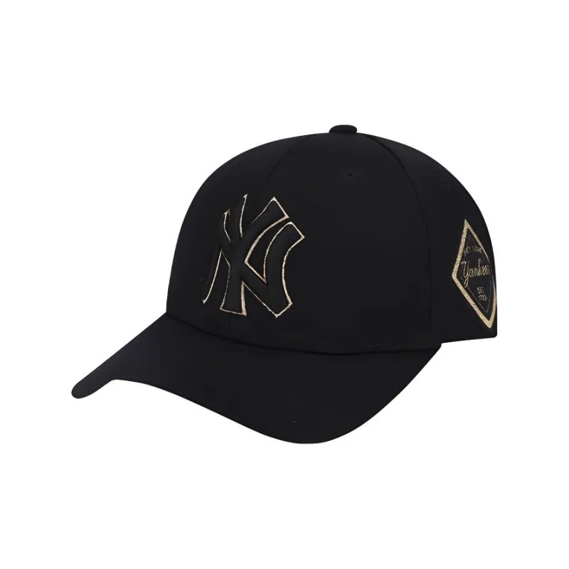 MLB Wool Blend Baseball Caps CP85 Unisex Black/Gold-0
