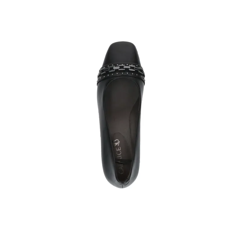 CAPRICE Tessa Chunky Heel High Heels 6cm Women's Black-3