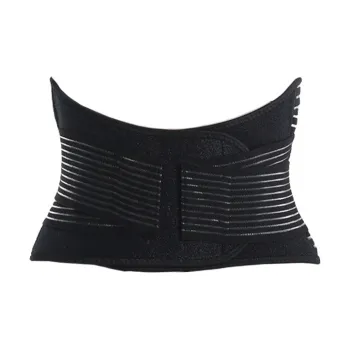 Binary Back Support Braces Protective Compression Black Polyamide Unisex