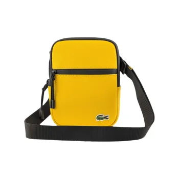 LACOSTE PVC Shoulder Bag Crossbody Bag Men's Yellow