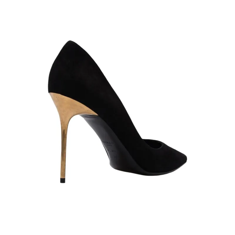 BALMAIN Slim Heel High Heels 10cm Women's Black-4