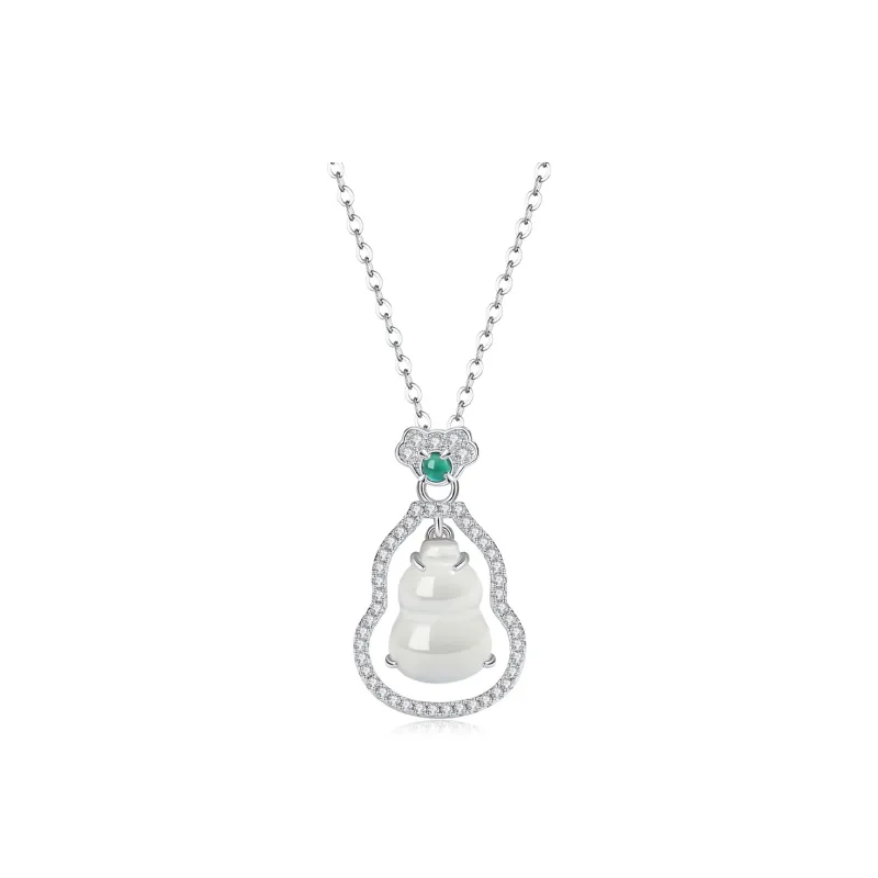 PUTUOSHANWENCHUANG Chalcedony Necklaces Women's-0