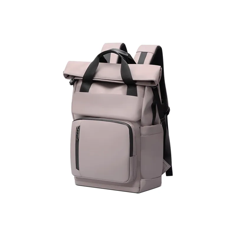 BOPAI Fabric, Synthetic Leather Backpack Unisex Black/Ideal White/Sand Lime-6