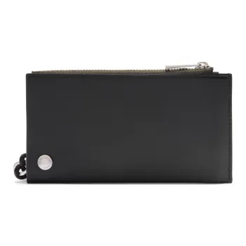 LOEWE Napa Calf Leather Card Holder Men's Black & Dark Khaki