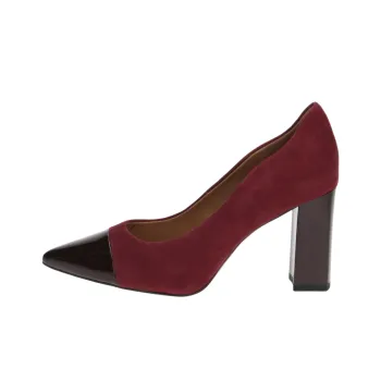 CAPRICE Effi Chunky Heel High Heels 8.5cm Women's Red Black
