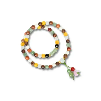 ZOKS Colored Glaze Jade Bracelets Unisex