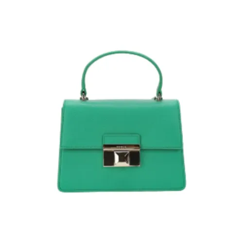 Furla 1927 Collection Cow Leather One Shoulder Handbags Mini Women's Basil Green