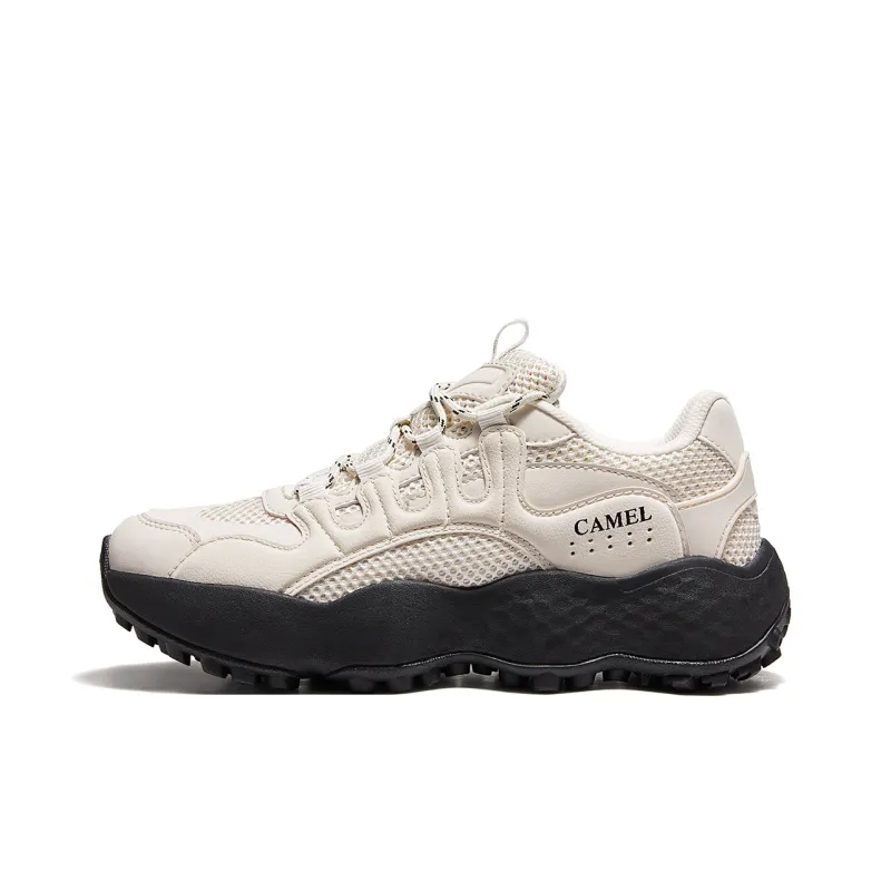 CAMEL Peanut Shoe Breathable Height Increase Low Top Casual Shoes Women's-0