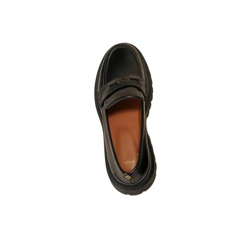 Maje Clover-plaque Leather Loafers-2