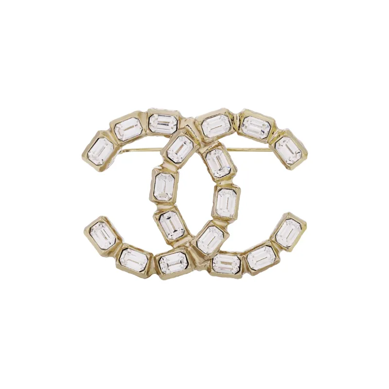 CHANEL Metal Brooches Women's Gold-0