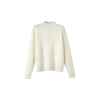 Late White Knitwear Women's Ecru