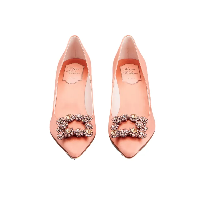Roger Vivier Efflorescence Embellished Pointed Toe Pumps-3