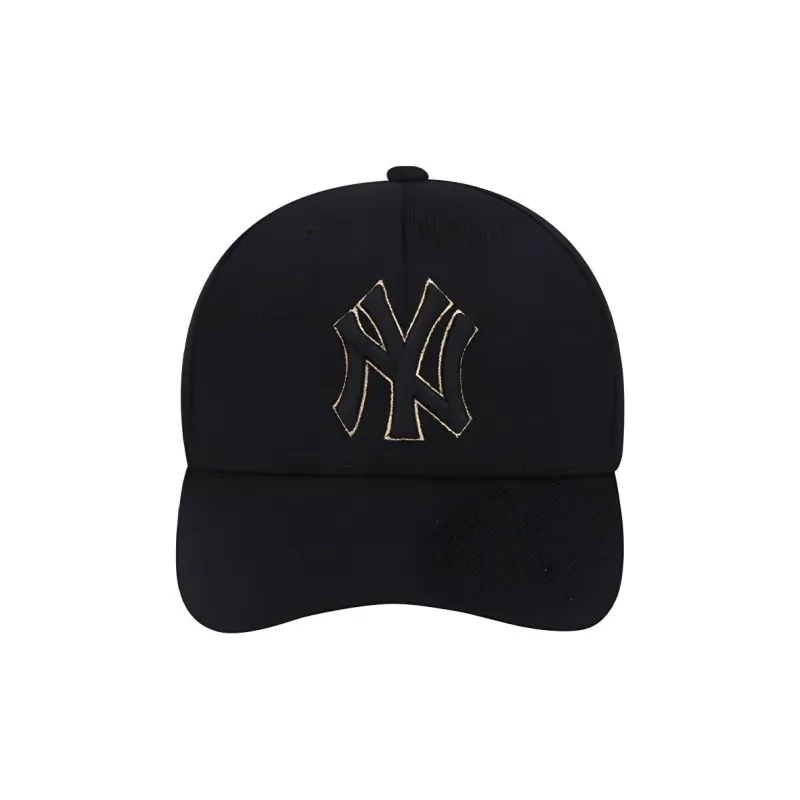 MLB Wool Blend Baseball Caps CP85 Unisex Black/Gold-4