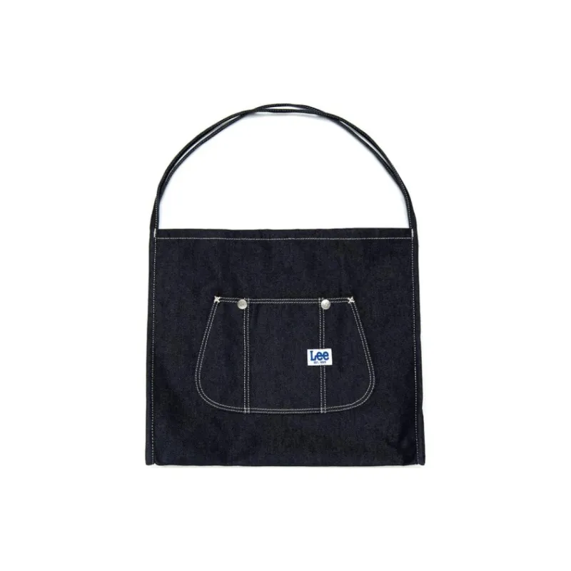 Lee Cotton Tote Bag, Shopping Bag, Shoulder Bag Regular Women's Indigo Dark Color-0