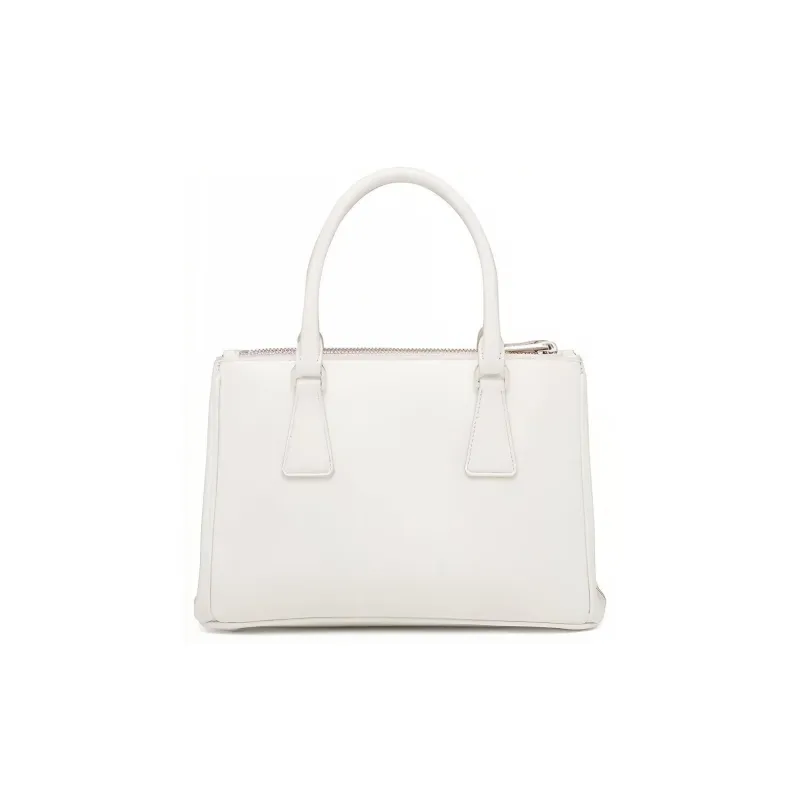 PRADA Galleria Killer Bag Cow Leather Shoulder Bags Handbags Regular Women's White-2