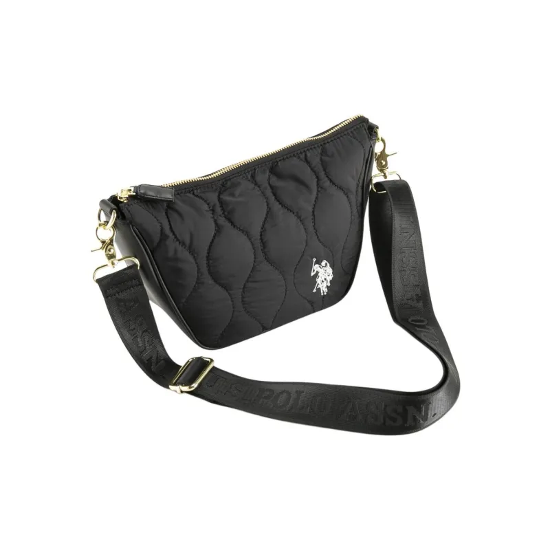 U.S. POLO ASSN. Synthetic Leather Crossbody Bag Shoulder Bag Women's Black-3