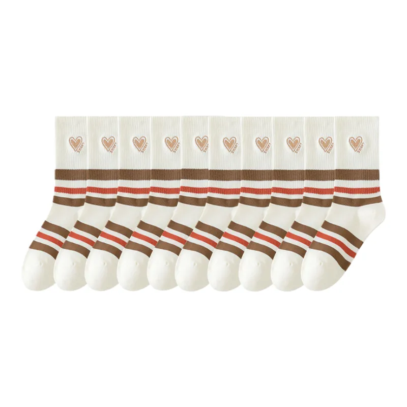 Lan Miao Mid Calf Socks Women's 10 Pack-7