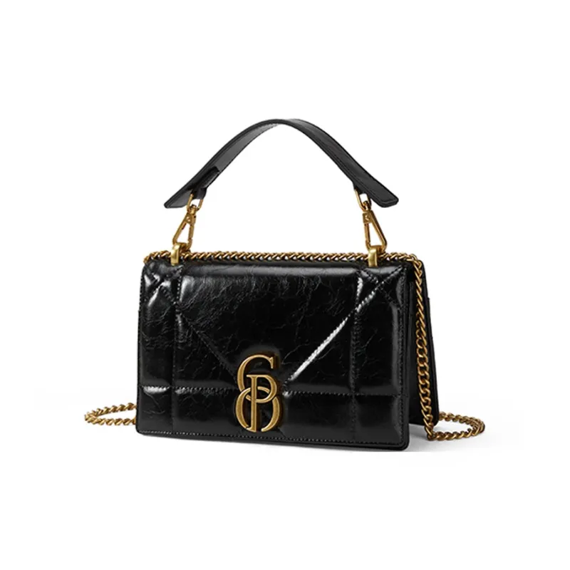 PIERRE CARDIN Cow Leather Crossbody Handbag Women's Black/Ecru-4