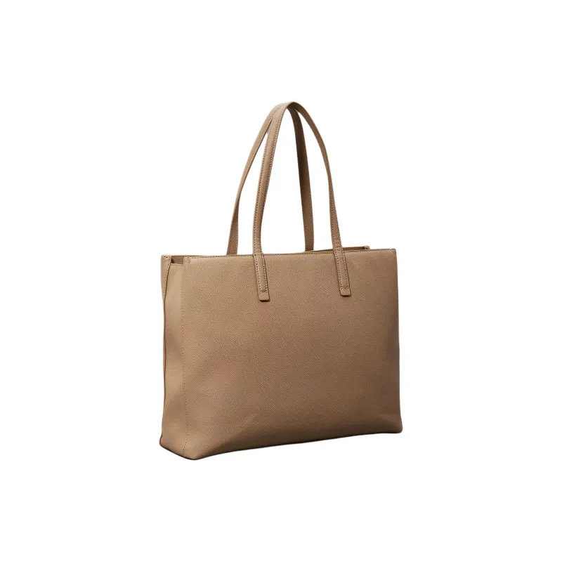 CALVIN KLEIN Polyurethane Tote Bag Shopping Bag Shoulder Bag Handbag Women's Taupe-1