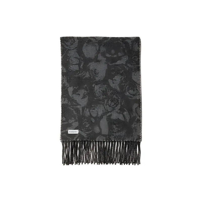 Burberry Cashmere Knit Scarves Men's Gray-2