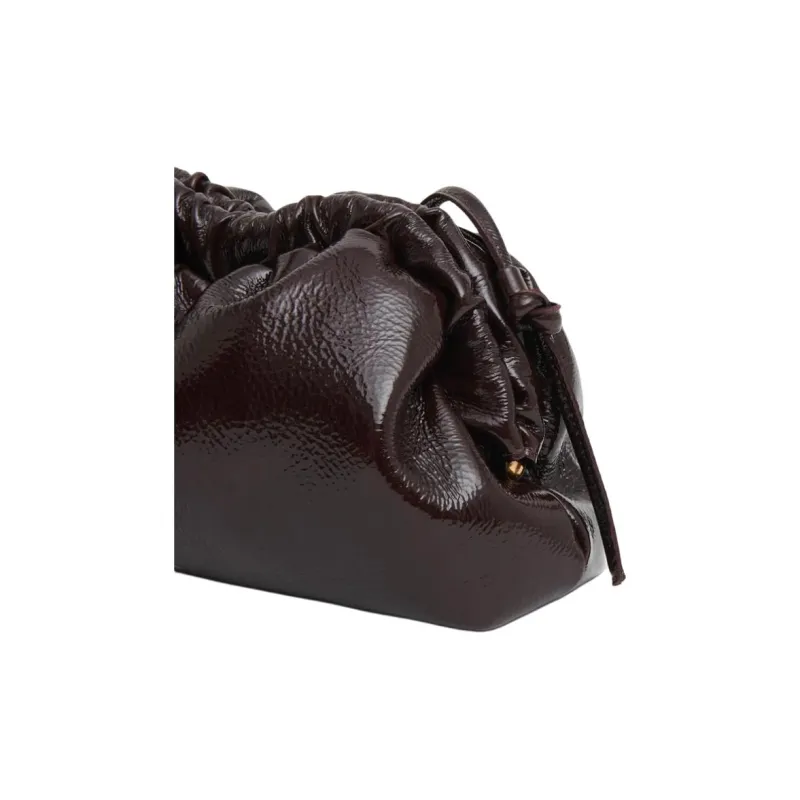 MANSUR GAVRIEL Lambskin Cloud Bag Clutch Shoulder Bag Mini Women's Eggplant Purple-3
