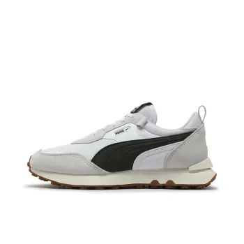 PUMA Rider FV Wear Resistant Low Top Casual Shoes Unisex White Gray